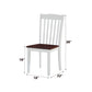 Green Leigh - Side Chair (Set of 2) - White & Walnut