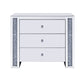 Noralie - 32" Console Cabinet - Mirrored & Faux Diamonds