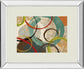 Away We Go Il By Katrina Craven - Mirror Framed Print Wall Art - Beige