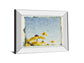 Blackeyed Susan's I By Meghan Mc Sweeney - Mirror Framed Print Wall Art - Light Blue