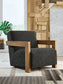 Dorney - Accent Chair - Charcoal / Brown