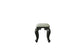House Delphine - Stool - Ivory Fabric & Charcoal