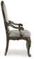 Maylee - Dining Upholstered Arm Chair (Set of 2) - Dark Brown