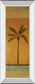 Golden Palm I By Jordan Grey - Mirror Framed Print Wall Art - Light Brown
