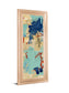 Composition 4a By Melissa Wang - Framed Print Wall Art - Light Blue