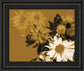 Golden Bloom Il By A. Project Framed Print Wall Art - Light Brown