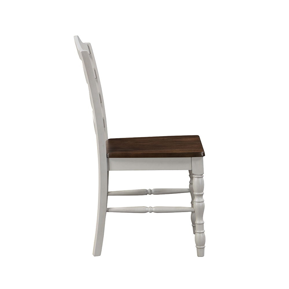 Bettina - 5 Piece Dining Set - Gray & Weathered Oak