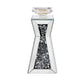 Nowles - 11" Candle Holder (Set of 2) - Mirrored, Faux Diamonds