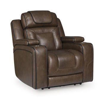 Mestrino - Power Recliner With Adjustable Headrest - Hickory
