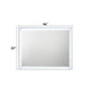 Esther - Mirror With LED - White / Silver