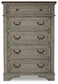 Lodenbay - Five Drawer Chest - Antique Gray