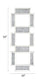 Noralie - 63" Accent Mirror - Mirrored & Faux Diamonds