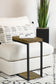 Beck - Engineered Wood C-Shape Sofa Side Table