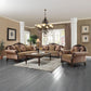 Chateau De Ville - Loveseat With 3 Pillows (Same Lv01589) - Fabric & Espresso