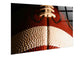 Gridiron Detail Tempered Glass - Red / White