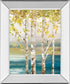 22x26 Down By The River By Allison Pearce - Mirror Framed Print Wall Art - Beige
