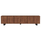 Trask - Wood TV Stand Media Console - Mango Brown