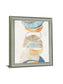 Stacked Aurora - 28" x 34" Framed Wall Art - Beige
