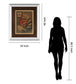 Copper Rhythm Il By Vivian Flasch - Mirror Framed Print Wall Art - Light Brown
