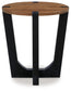 Hanneforth - Round End Table - Brown