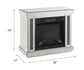 Noralie - Fireplace - Mirrored & Faux Diamonds