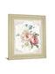 Cottage Garden IV On Wood By Danhui Nai - Framed Print Wall Art - White