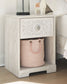 Paxberry - One Drawer Night Stand - Whitewash