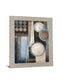 Circles in Mist - 28" x 34" Framed Wall Art - Beige