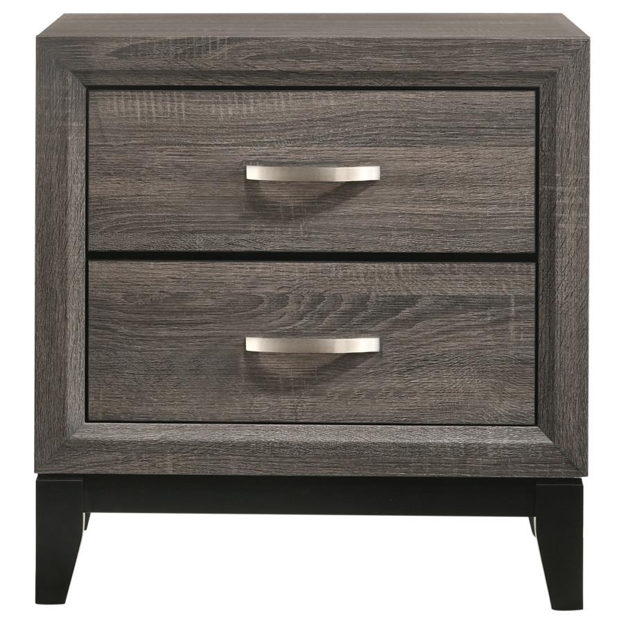 Watson - 2-Drawer Nightstand - Gray Oak