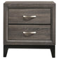 Watson - 2-Drawer Nightstand - Gray Oak