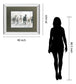 Running Wild By Carol Robinson - Mirror Framed Watercolor Print Wall Art - Dark Gray