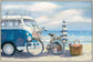 Seaside Escape Journey - 32" x 48" Framed Wall Art - Blue