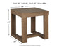 Cariton - Square End Table - Gray
