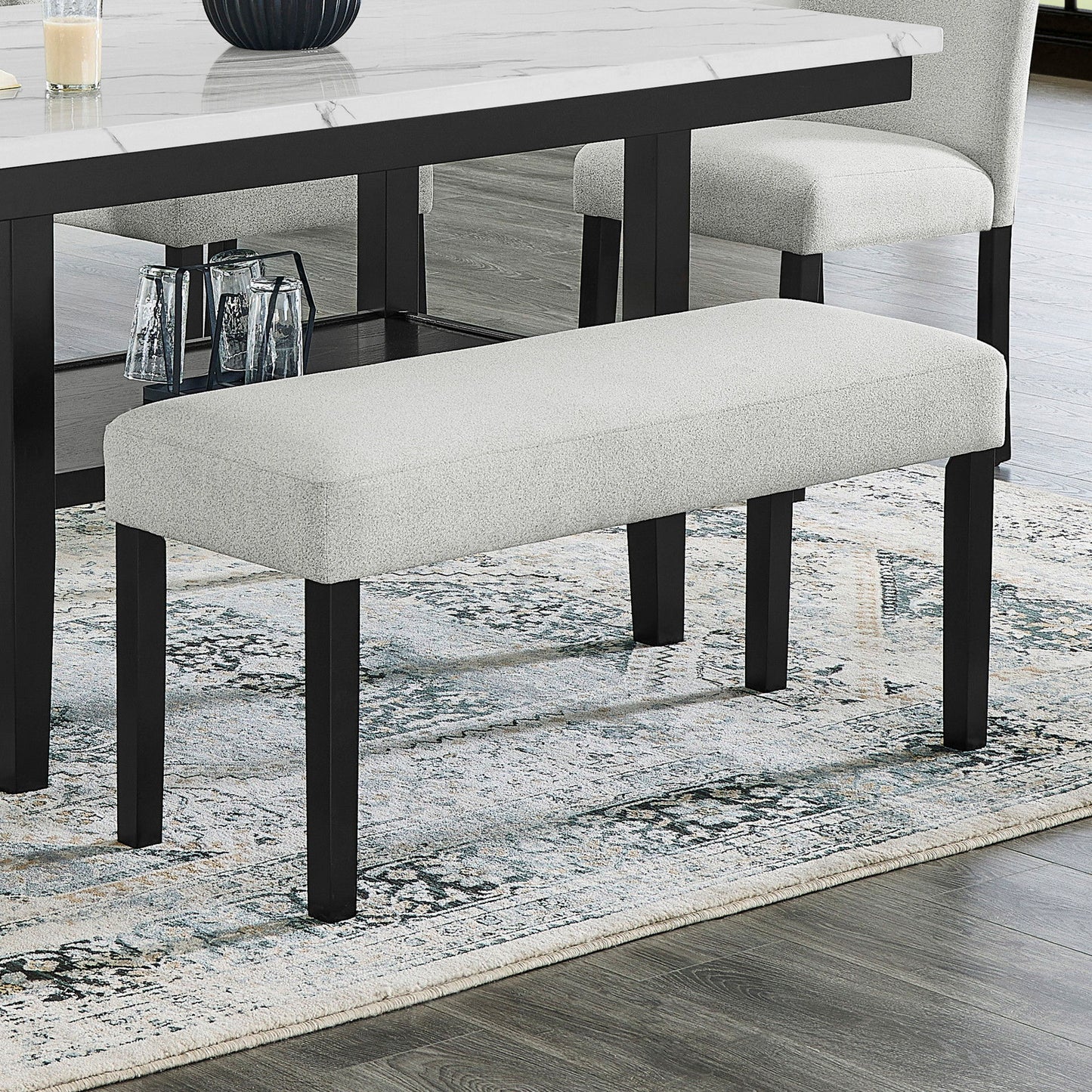 Celeste - Dining Bench - Stone