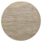 Trofello - Round Pedestal Dining Table - White Washed