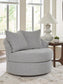 UrbanCrest - Swivel Accent Chair - Pewter