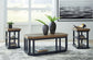 Landocken - Occasional Table Set (Set of 3) - Brown / Blue