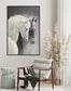 "Equine Serenity" Hand-Embellished Canvas In Frame - Gray / White / Black