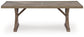 Laguna Heights - Rectangular Dining Table With Umbrella Option - Beige