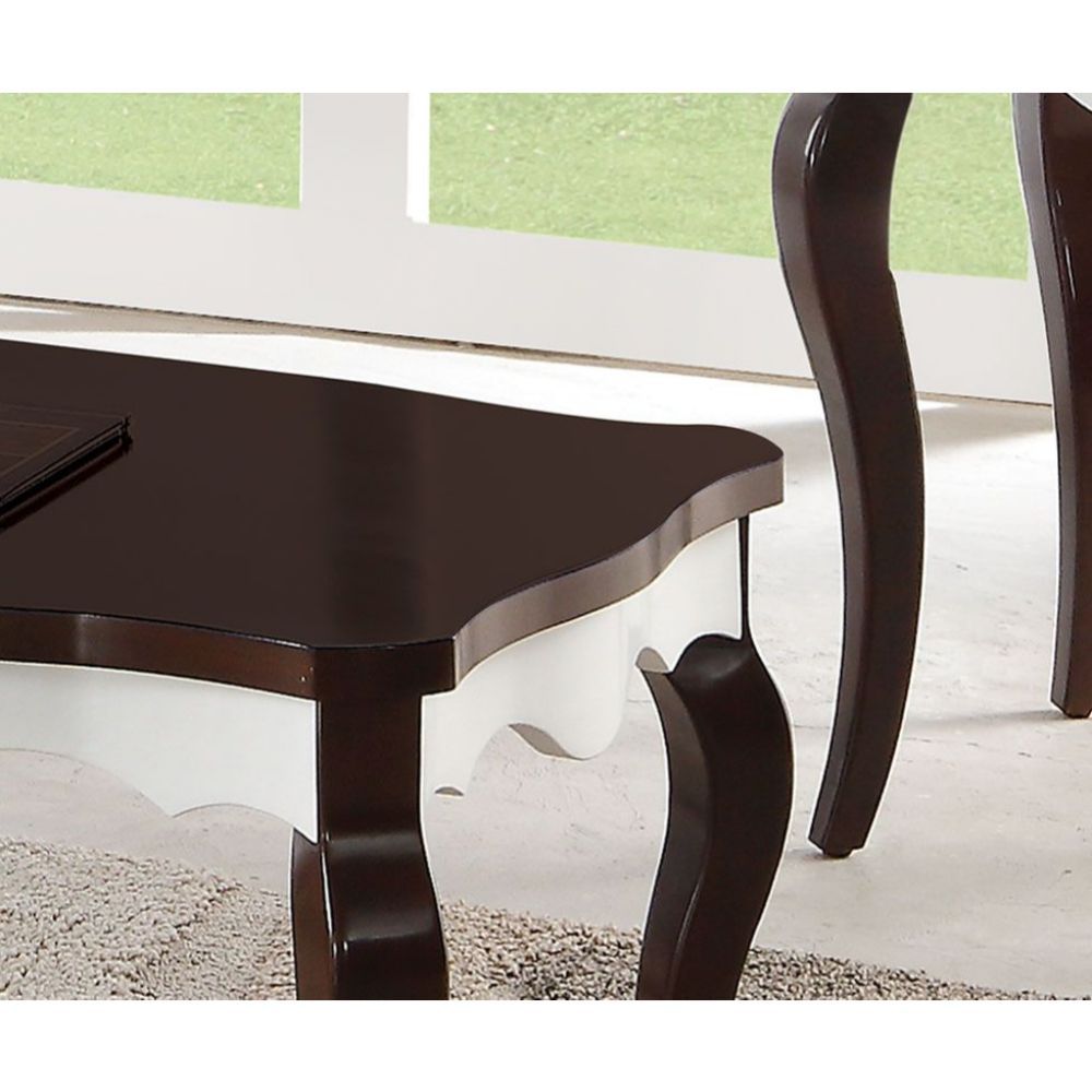 Mathias - Coffee Table - White & Walnut