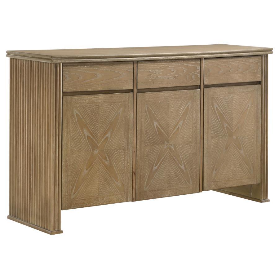 Adina - 2-Door Sideboard Server - Distressed Light Brown