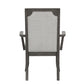 Lisbon - Dining Arm Chair (Set of 2) - Gray