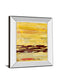 Tire Mark I By Natalie Avondet - Mirror Framed Print Wall Art - Yellow