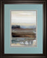 Hint Of By Aerial Snow - Framed Print Wall Art - Light Blue