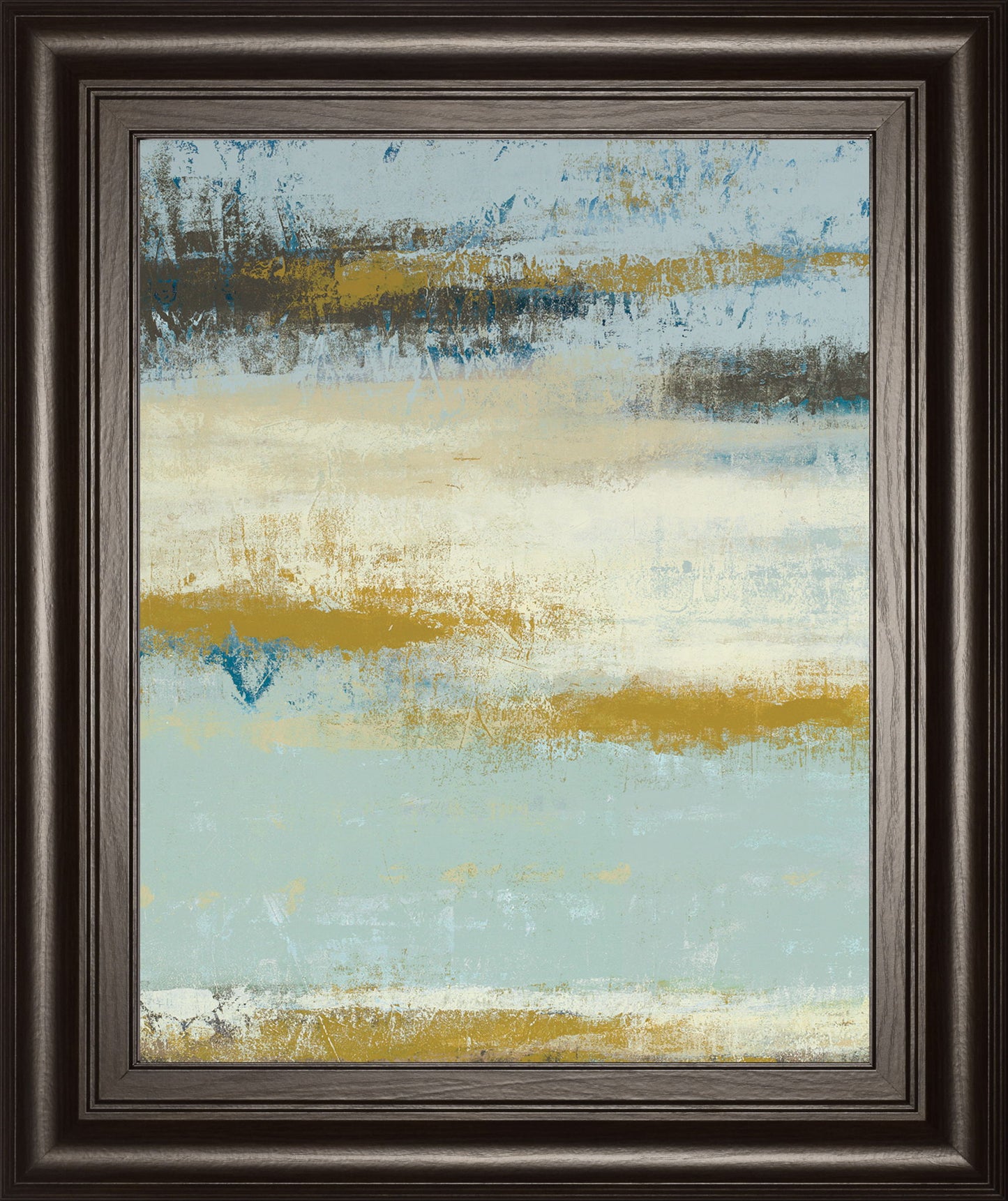 Ocean View By Vindedzis - Framed Print Wall Art - Light Blue