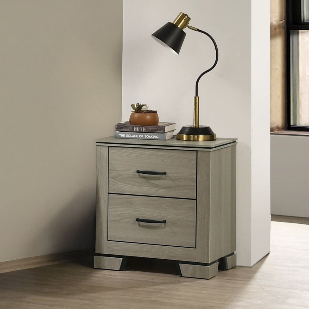 Joanna - Nightstand - Weathered Gray