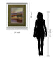 Lake View I By Norman Wyatt, Jr. - Mirror Framed Print Wall Art - Green