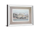 Terrain By Caroline -Mirror Framed Print Wall Art - Dark Gray