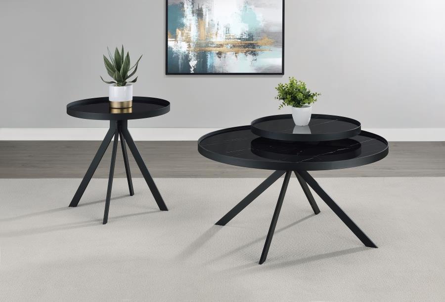 Briggs - Round Coffee And End Table Set