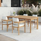 Wesley - 5 Piece Patio Dining Set (Table With 4 Chairs) - Brown / White